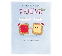 Piccadilly Greetings Humour Christmas Card Friend - 8 x 6 inches