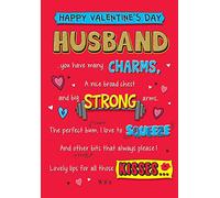 Piccadilly Greetings Humour Funny Valentine's Day Card Husband - 9 x 6 inches
