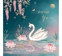 Piccadilly Greetings Just for You Blank Card Swan - 160 mm sq
