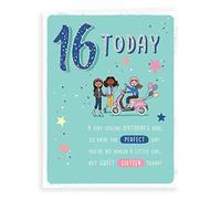 Piccadilly Greetings Juvenile Birthday Card Age 16 F - 8 x 6 inches