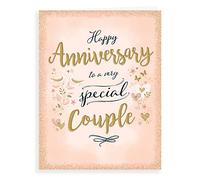 Piccadilly Greetings Modern Anniversary Card Your Anniversary - 8 x 6 inches