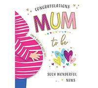 Piccadilly Greetings Modern Baby Card Mum to Be Congratulations - 8 x 6 inches