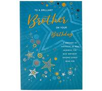 Piccadilly Greetings Modern Birthday Card Brother - 9 x 6 inches - Regal Publishing