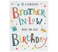 Piccadilly Greetings Modern Birthday Card Brother in Law - 8 x 6 inches - Regal Publishing,Green