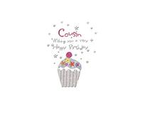 Piccadilly Greetings Modern Birthday Card Cousin - 8 x 6 inches