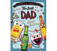 Piccadilly Greetings Modern Birthday Card Dad - 9 x 6 inches, green
