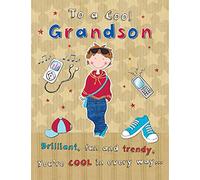Piccadilly Greetings Modern Birthday Card Grandson - 8 x 6 inches