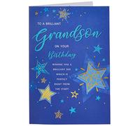 Piccadilly Greetings Modern Birthday Card Grandson - 9 x 6 inches - Regal Publishing
