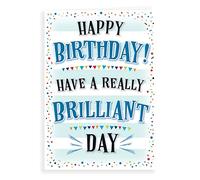 Piccadilly Greetings Modern Birthday Card Male Man - 7 x 5 inches