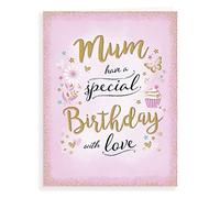 Piccadilly Greetings Modern Birthday Card Mum - 8 x 6 inches