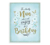 Piccadilly Greetings Modern Birthday Card Nan - 8 x 6 inches