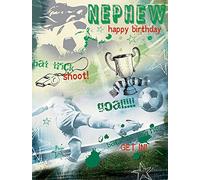 Piccadilly Greetings Modern Birthday Card Nephew - 8 x 6 inches