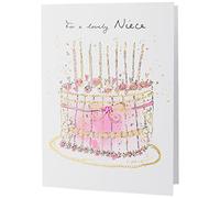 Piccadilly Greetings Modern Birthday Card Niece - 8 x 6 inches