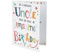 Piccadilly Greetings Modern Birthday Card Uncle - 8 x 6 inches - Regal Publishing,green|grey|beige|red