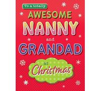 Piccadilly Greetings Modern Christmas Card, Couple Nanny & Grandad, Fun type - 8 x 6 inches