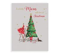 Piccadilly Greetings Modern Christmas Card Mum - 8 x 6 inches