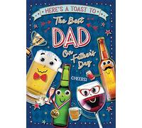 Piccadilly Greetings Modern Father's Day Card Dad - 9 x 6 inches