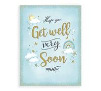 Piccadilly Greetings Modern Get Well Card Get Well - 8 x 6 inches