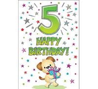 Piccadilly Greetings Modern Juvenile Birthday Card Age 5-7 x 5 inches