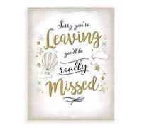 Piccadilly Greetings Modern Leaving Card Leaving - 8 x 6 inches