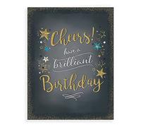 Piccadilly Greetings Modern Male Birthday Card - 8 x 6 inches