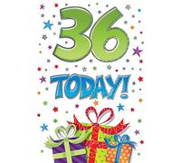 Piccadilly Greetings Modern Milestone Age Birthday Card Age 36-7 x 5 inches