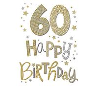 Piccadilly Greetings Modern Milestone Age Birthday Card Age 60 - 9 x 6 inches