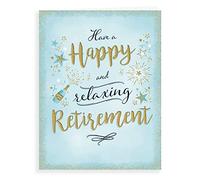 Piccadilly Greetings Modern Retirement Card Retirement - 8 x 6 inches