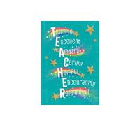 Piccadilly Greetings Modern Thank You Teacher Card - 7 x 5 inches