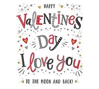 Piccadilly Greetings Modern Valentine'S Card Open - 8 x 6 Inches - Regal Publishing