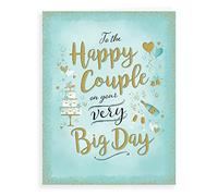 Piccadilly Greetings Modern Wedding Card Wedding - 8 x 6 inches