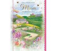 Piccadilly Greetings Mother's Day Card, For a Much Loved Mum - 10 x 7 inches
