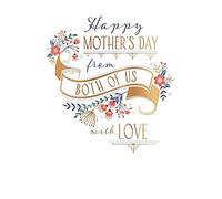 Piccadilly Greetings Mother's Day Card, From Both Of Us - 9 X 6 inches