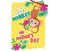 Piccadilly Greetings Mother's Day Card, From Cheeky Little Monkey - 8 x 6 inches