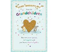 Piccadilly Greetings Mother's Day Card from Grandchildren - 10 x 7 inches