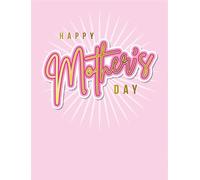 Piccadilly Greetings Mother's Day Card, Happy Mother's Day - 8 x 6 inches