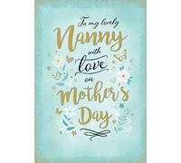 Piccadilly Greetings Mother's Day Card Nanny - 9 x 6 inches