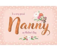 Piccadilly Greetings Mother's Day Card, To a Special Nanny - 9 x 6 inches
