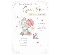 Piccadilly Greetings Mother's Day Card, To a Wonderful Great Nan - 9 X 6 inches