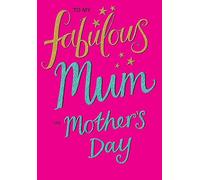 Piccadilly Greetings Mother's Day Card, To My Fabulous Mum - 9 x 6 inches