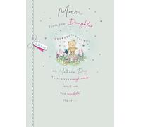 Piccadilly Greetings Mother's Day Card, With Love Mum From Daughter - 9 x 6 inches