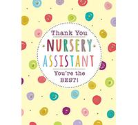 Piccadilly Greetings Occasion Card Thank You Nursery Assistant - 8 x 6 inches