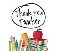 Piccadilly Greetings Occasion Card Thank You Teacher - 8 x 6 inches