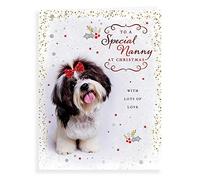 Piccadilly Greetings Photo Christmas Card Nanny - 8 x 6 inches