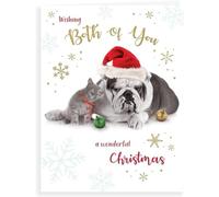 Piccadilly Greetings Photographic Christmas Card to Both of You - 8 x 6 inches