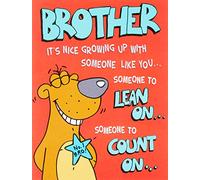 Piccadilly Greetings Piccadilly Greetings Humour Birthday Card Brother -,red|black|oak|green|orange - 8 x 6 inches