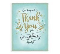 Piccadilly Greetings Piccadilly Greetings Modern Thank You Card Thank You - 8 x 6 inches, Aqua