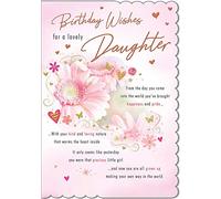 Piccadilly Greetings Piccadilly Greetings Traditional Birthday Card Daughter - 9 x 6 inches