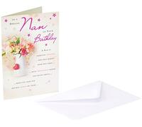 Piccadilly Greetings Piccadilly Greetings Traditional Birthday Card Nan - 7 x 5 inches, oak