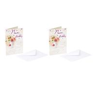 Piccadilly Greetings Piccadilly Greetings Traditional Birthday Card Nan - 7 x 5 inches, Oak (Pack of 2)